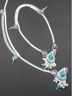 Meena Silver Anklet