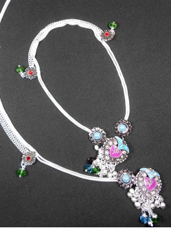 Meena Silver Anklet