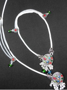 Meena Silver Anklet