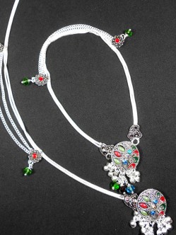 Meena Silver Anklet