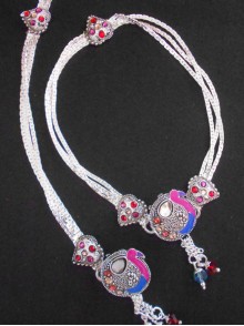 Meena Silver Anklet