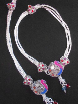 Meena Silver Anklet