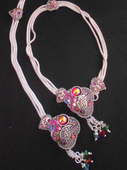 Meena Silver Anklet