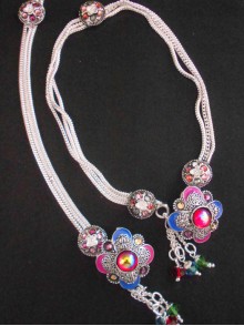 Meena Silver Anklet