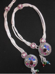 Meena Silver Anklet