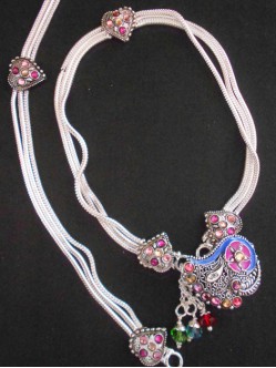 Meena Silver Anklet