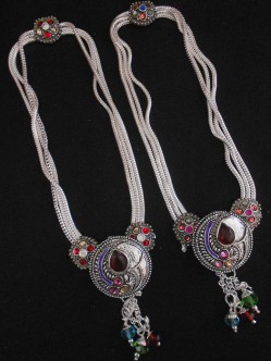 Meena Silver Anklet