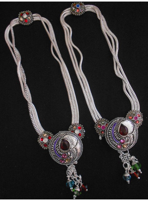 Meena Silver Anklet