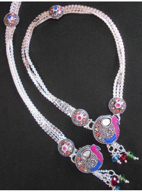 Meena Silver Anklet