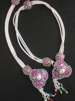 Meena Silver Anklet