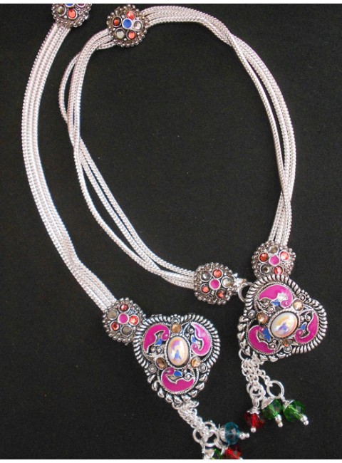 Meena Silver Anklet