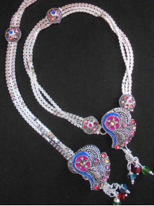 Meena Silver Anklet