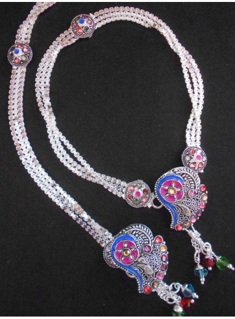 Meena Silver Anklet