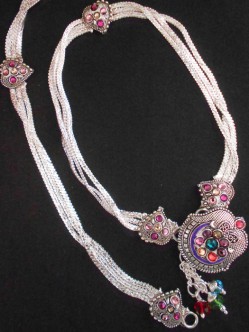 Meena Silver Anklet