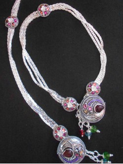 Meena Silver Anklet