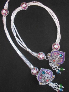 Meena Silver Anklet