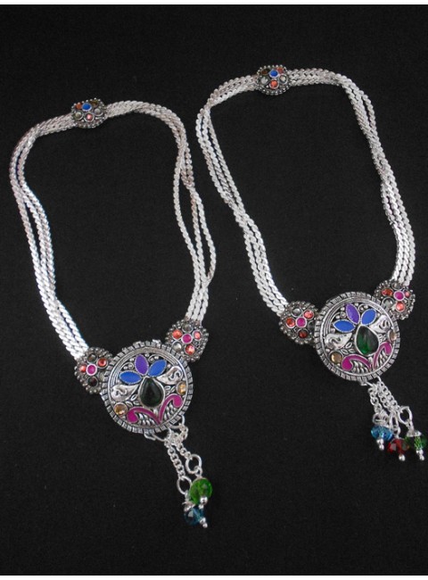 Meena Silver Anklet