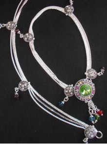 Meena Silver Anklet