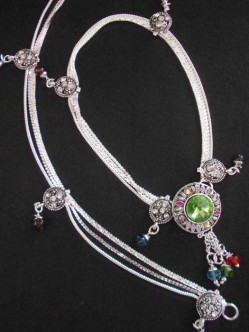 Meena Silver Anklet