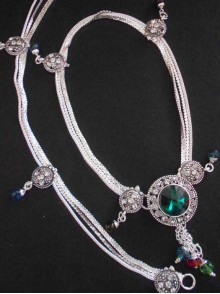 Meena Silver Anklet