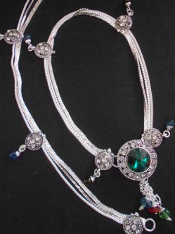 Meena Silver Anklet