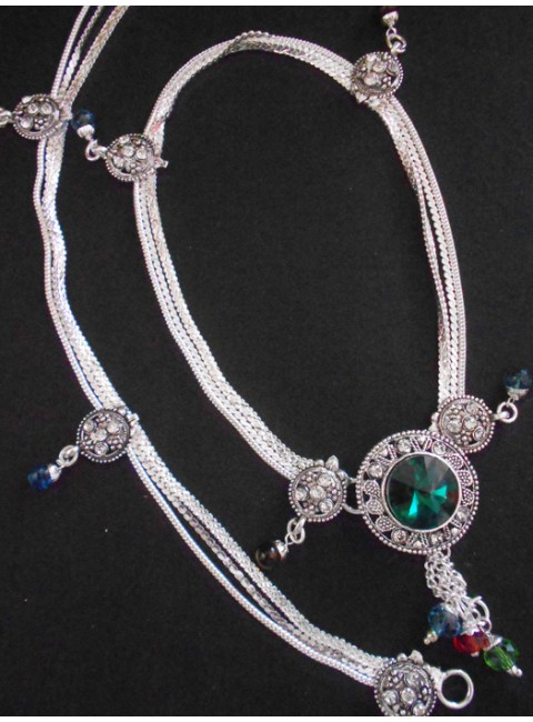 Meena Silver Anklet