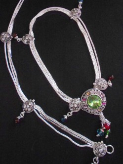 Meena Silver Anklet