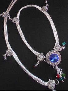 Meena Silver Anklet