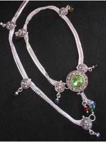 Meena Silver Anklet