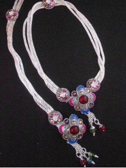 Meena Silver Anklet