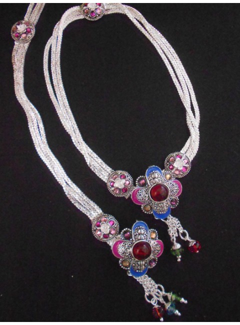 Meena Silver Anklet