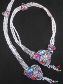 Meena Silver Anklet