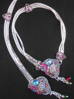 Meena Silver Anklet