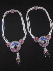 Meena Silver Anklet